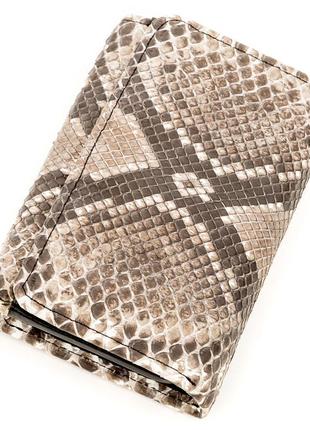 Вертикальний гаманець snake leather 18295 з натуральної шкіри ...1 фото