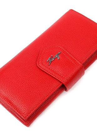 Чудовий жіночий складаний гаманець із натуральної шкіри karya ...