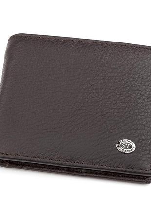 Чоловічий гаманець st leather 18304 (st159) шкіряний коричневий