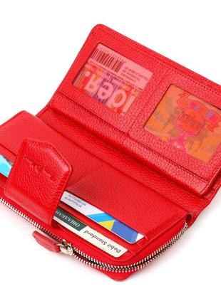 Місткий жіночий гаманець із блоком для карток і документів із ...5 фото