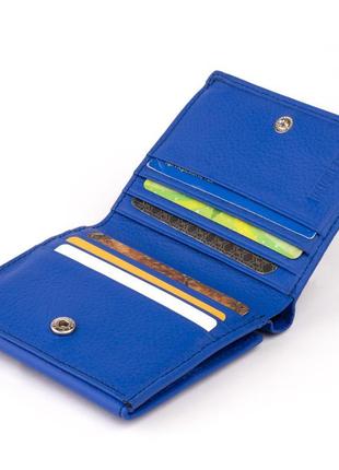 Компактний гаманець жіночий st leather 19263 синій3 фото