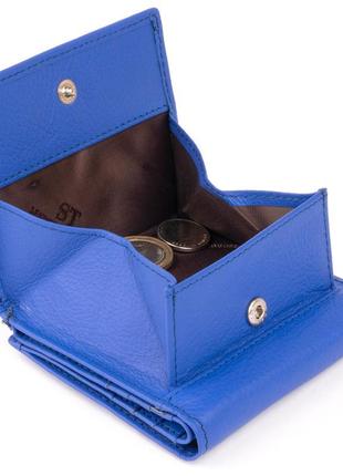 Компактний гаманець жіночий st leather 19263 синій4 фото