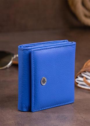 Компактний гаманець жіночий st leather 19263 синій6 фото