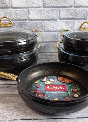 Набір кухонь.посуду з 9 предм.(5/4), з алюмін. профілю. з анти...