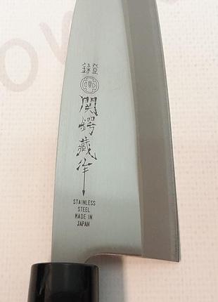 Кухонний ніж-топірець 17 см tsubazo японія (51030) nagari дере...6 фото