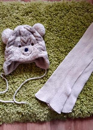 Зимняя шапка и шарф