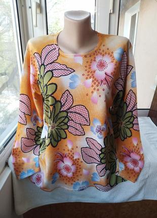 Вискозный трикотажный тонкий свитер лонгслив блуза3 фото