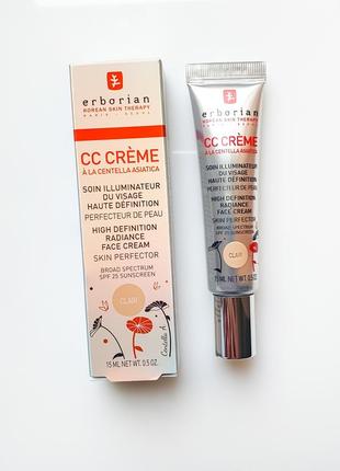 Erborian cc creme clair. cc крем для равномерного тона кожи