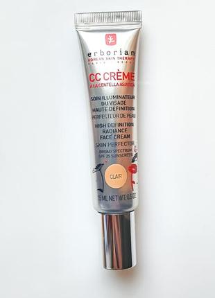 Erborian cc creme clair. cc крем для рівномірного тону шкіри2 фото