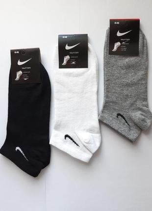 12 пар носка мужские "nike". 41-45р. ассорти короткие демисезонные летние.2 фото