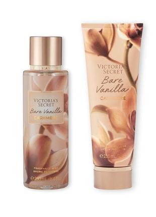 Набір victoria's secret bare vanilla cashmere спрей та лосьйон оригінал1 фото