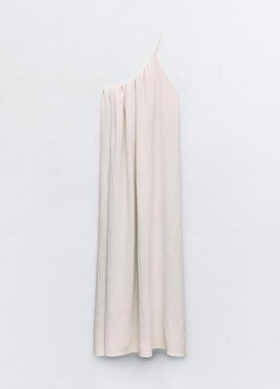 Асимметричное платье средней длины2 фото