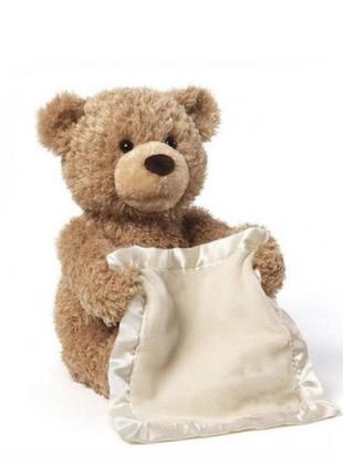 Дитяча інтерактивна іграшка peekaboo ведмідь 30 см коричневий1 фото