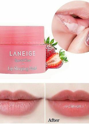 Laneige lip sleeping mask berry нічна маска для губ з екстрактом лісових ягід1 фото