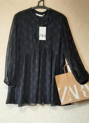 Сукня туніка zara міді