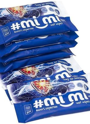 Вологі серветки "#mi_mi" antibacterial 15шт