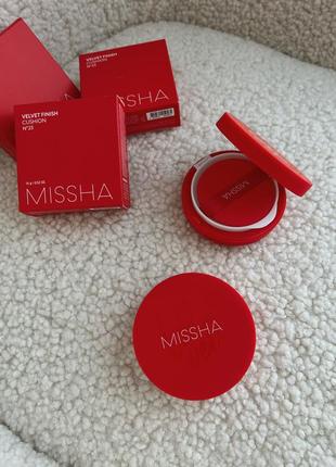 Кушон з матовим фінішем missha velvet finish cushion spf50+/pa+++2 фото