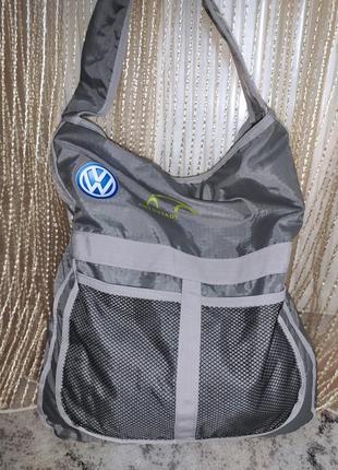 Фирменная стильная авто сумка через плечо vw autostadt bag.