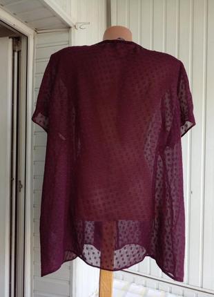 Шифонова блуза великого розміру батал3 фото