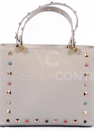 Шкіряна сумка шопер virginia conti
