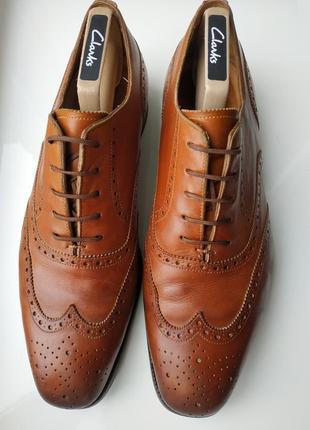 Чоловічі шкіряні туфлі броги ralph lauren італія, розмір 45