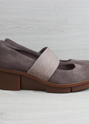 Жіночі замшеві туфлі clarks оригінал, розмір 38.5 - 39