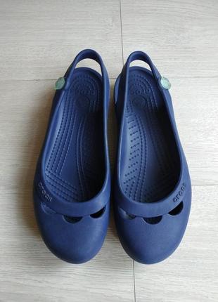Закриті босоніжки crocs оригінал, розмір 36 (сині гумові босон...