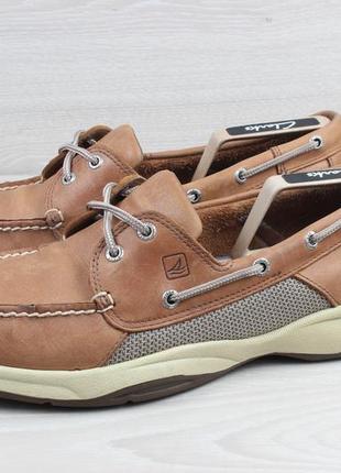 Чоловічі шкіряні мокасини / топ-сайдери sperry top-sider, розм...