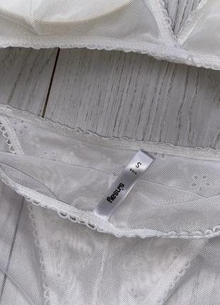 Комплект женского белья из прошвы и сеточки sinsay size s-m5 фото