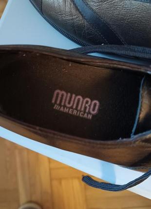 Шикарные кожаные оксфорды  на узкую ножку munro  сша7 фото