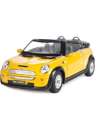 Машинка інерційна kinsmart kt5089w mini cooper s жовтий