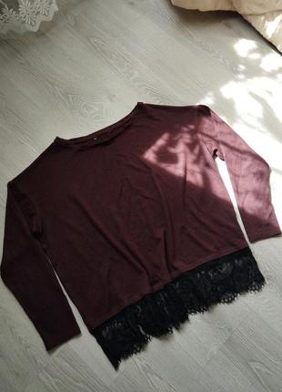 Невероятно красивая кофта с кружевом