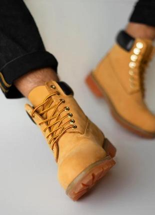 Зимние ботинки женские, мужские timberland classic коричневые (тимберленд, тимберланд, классик)3 фото