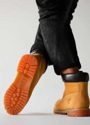 Зимові черевики жіночі, чоловічі timberland classic коричневі (тимберленд, тімберланд, класик)5 фото