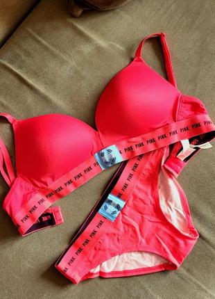 Комплект белья victoria ́s secret pink5 фото