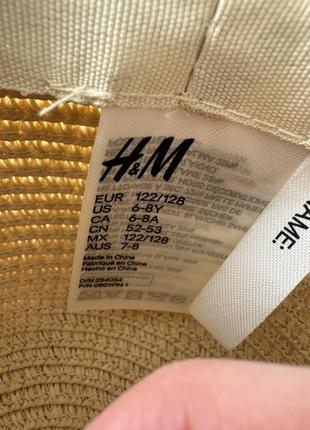 Шляпка h&m дівчача, панама, панамка