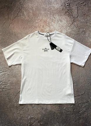 Футболка stone island t-shirt archivio white2 фото