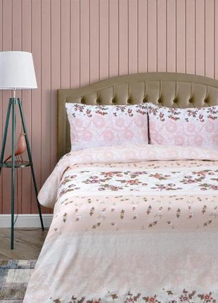Постільна білизна lotus ranforce - chamomel рожевий двоспальне