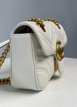Сумка gucci marmont mini shoulder bag, gold hardware6 фото