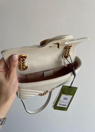 Сумка gucci marmont mini shoulder bag, gold hardware4 фото