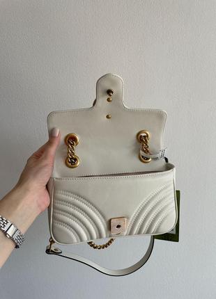 Сумка gucci marmont mini shoulder bag, gold hardware5 фото