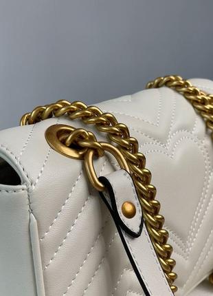 Сумка gucci marmont mini shoulder bag, gold hardware7 фото