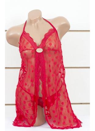 Домашня одяг lady lingerie - 3885 st еротична білизна червоний