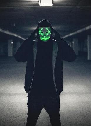 Неонові маски neon mask опт,розниця, сприяння в наявності4 фото