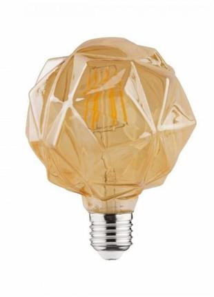 Лампа вінтажна світлодіодна "rustic crystal-4" 4w filament led...1 фото