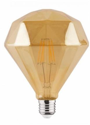 Лампа "rustic diamond-6" 6w filament led 2200к e27