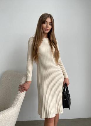 Платье сукня трикотаж миди