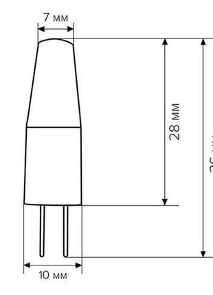 Світлодіодна лампа biom g4 3.5 w 1507 4500k ac/dc122 фото