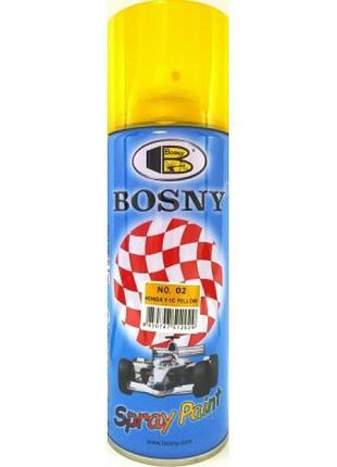 Лак тоніровочний bosny spray paint жовтий (02)