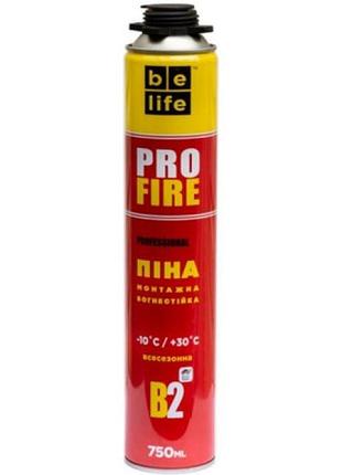 Вогнестійка монтажна піна belife pro-fr50 (profire)